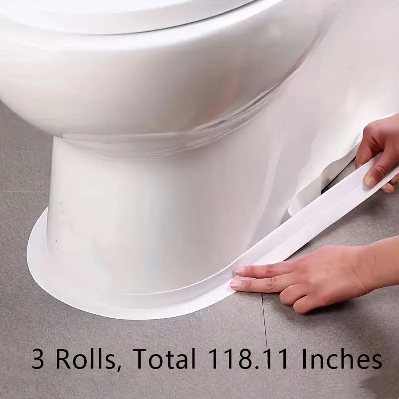 3 Rolls Kitchen And Bathroom Waterproof Tape, Easy-to-cut Sink And Toilet Seal Tape, Halloween And Christmas