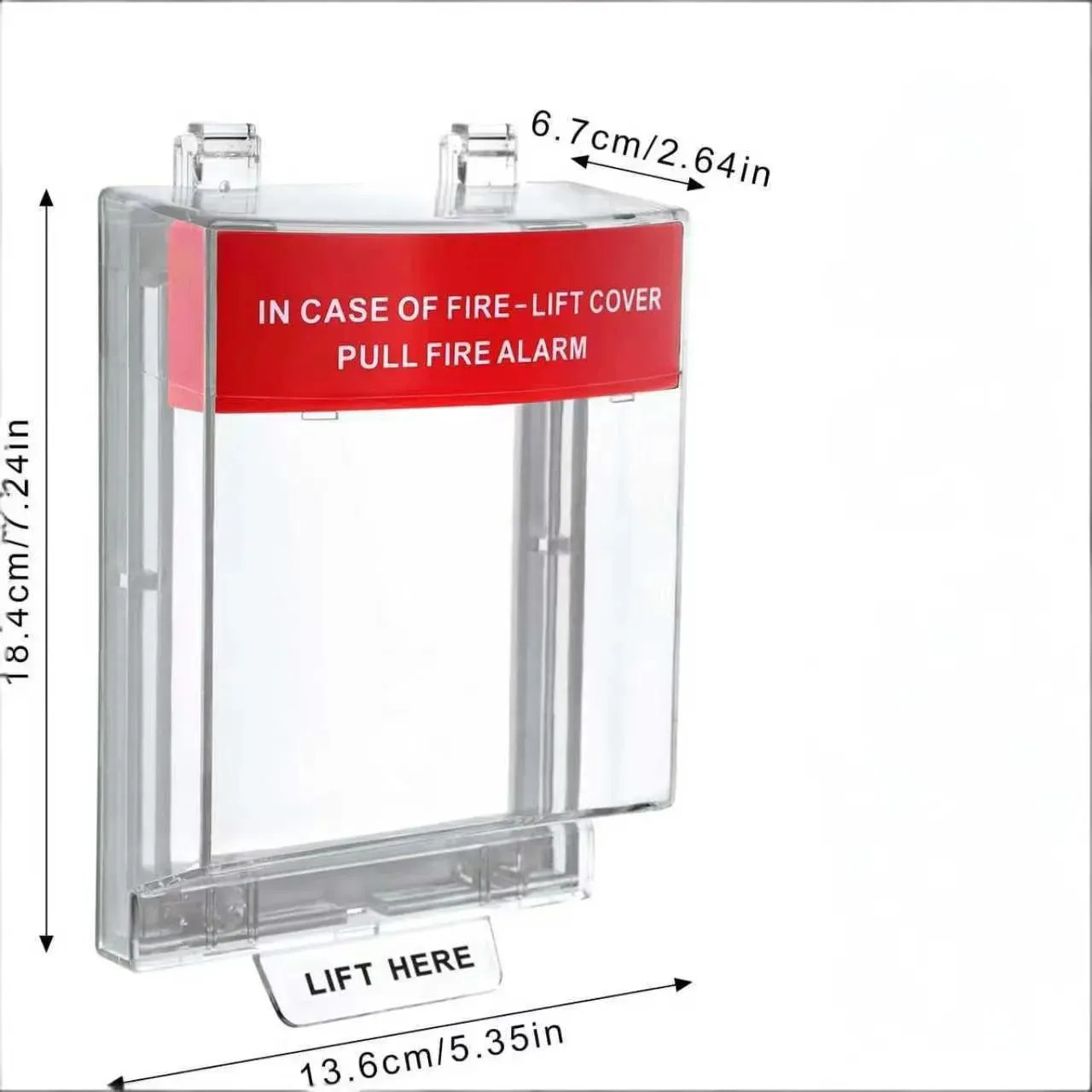 TEMU Cache de protection pour interrupteur d'alarme manuel, protection à couverture complète, cache de protection pour bouton de point d' manuel