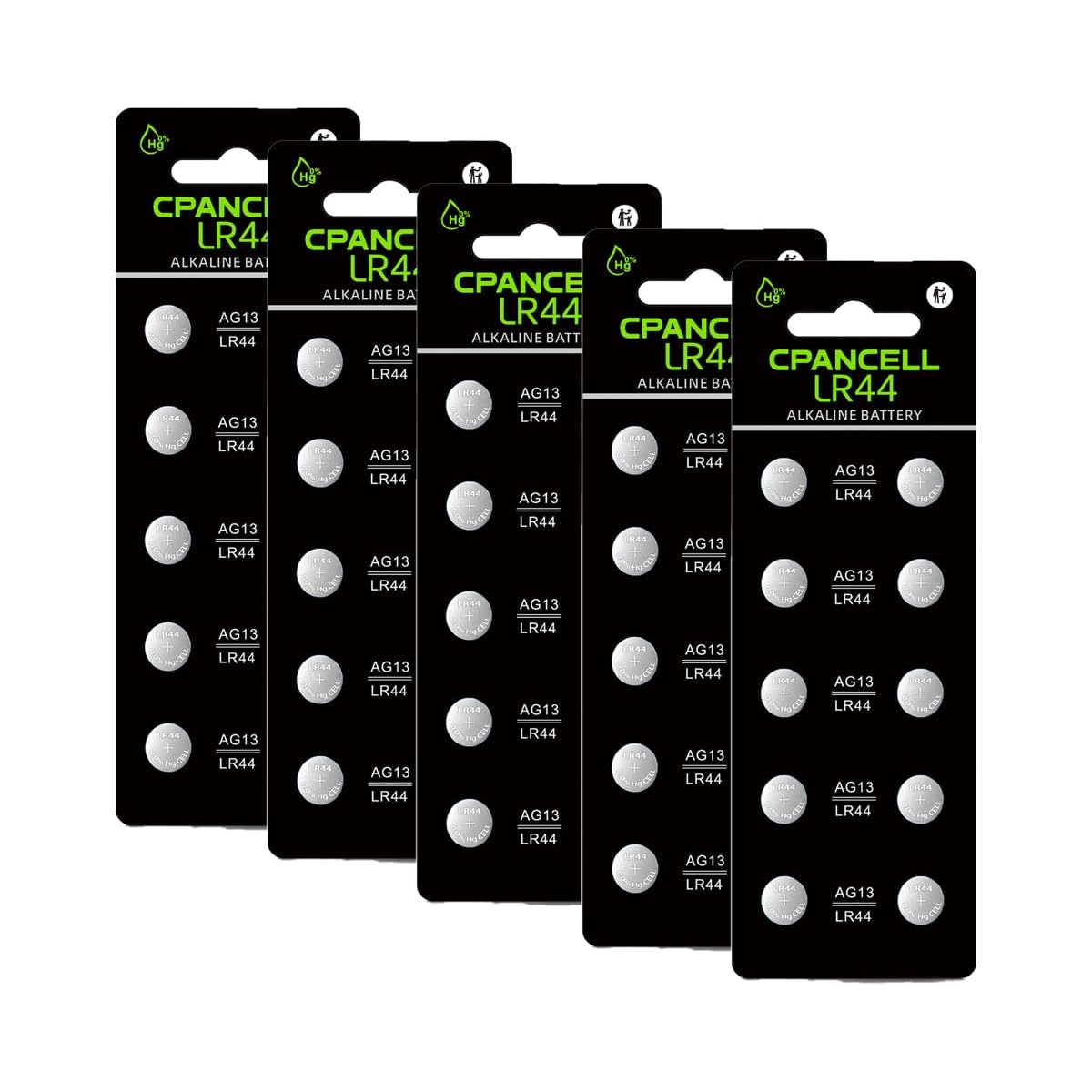 TEMU 50 Pack High Capacity 1.5v Lr44 Ag13 303 357 A76 L1154f Batteries - Compatible With Watches, Remotes,, Fitness Trackers,, Doorbells, Alarms,