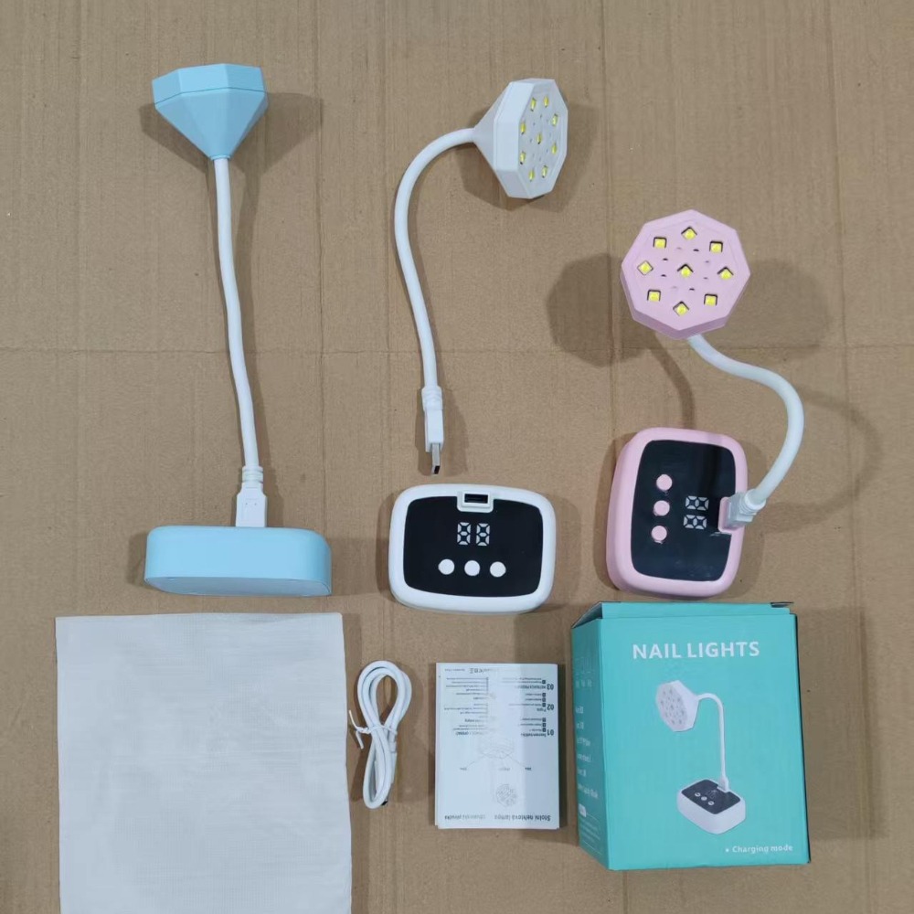 360° Rotatable Nail Lamp 4pcs Set with Nail Tools