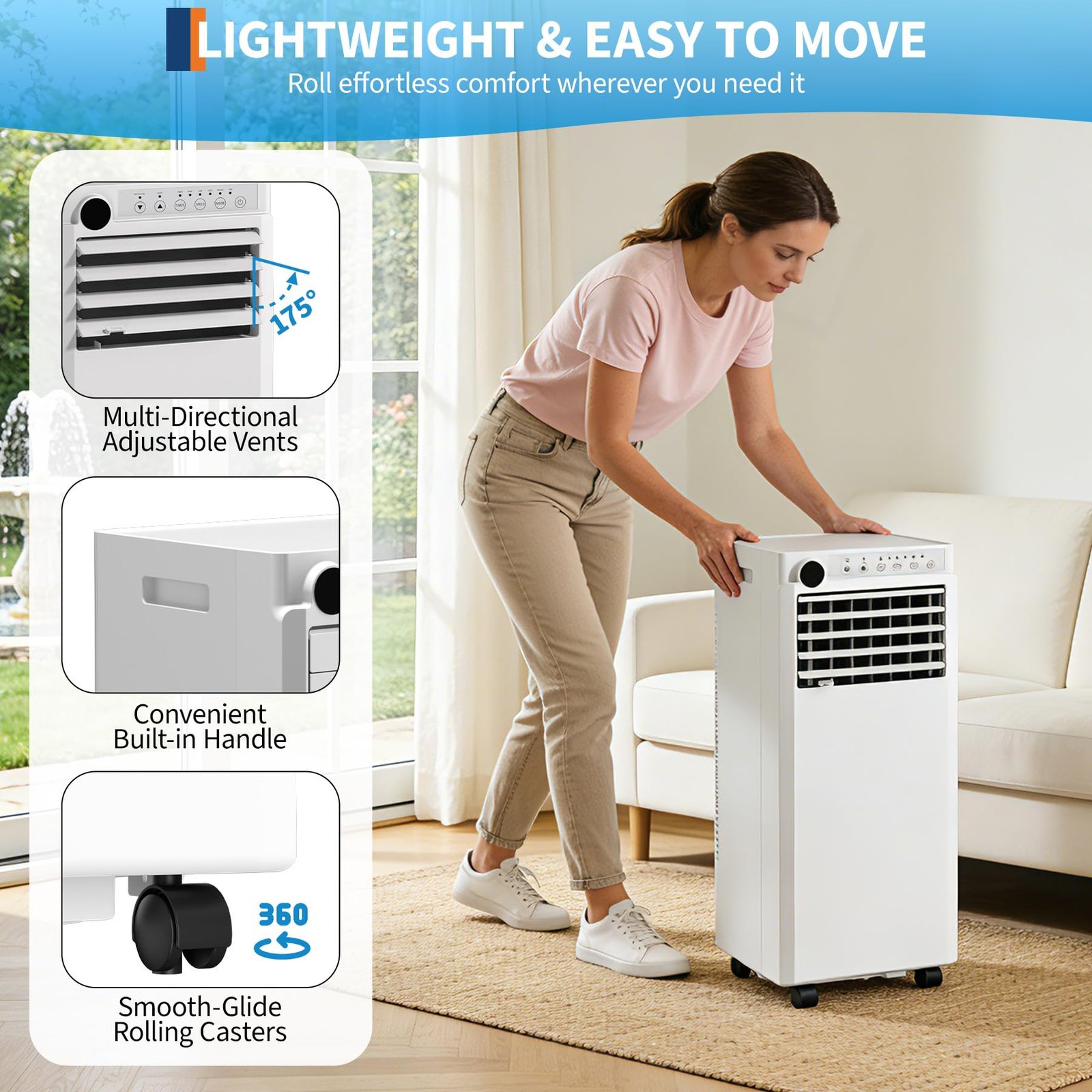 Portable Air Conditioner, 8, 000/10, 000 BTU, Infrared Smart... product image 5