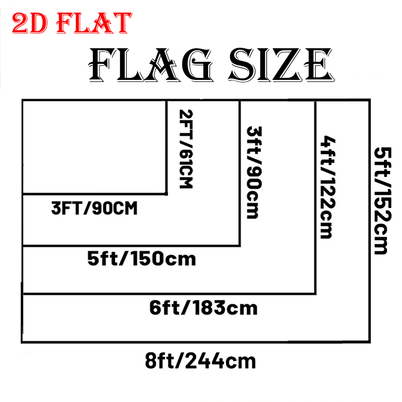 Two-Dimensional Flat Flag Designed for Boats, Custom Gift