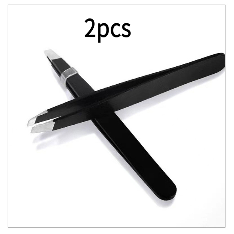 TEMU 2 pinzette professionali di precisione - Punta ultra , adatte per e sopracciglia, unisex, impugnatura antiscivolo, non richiedono alimentazione,