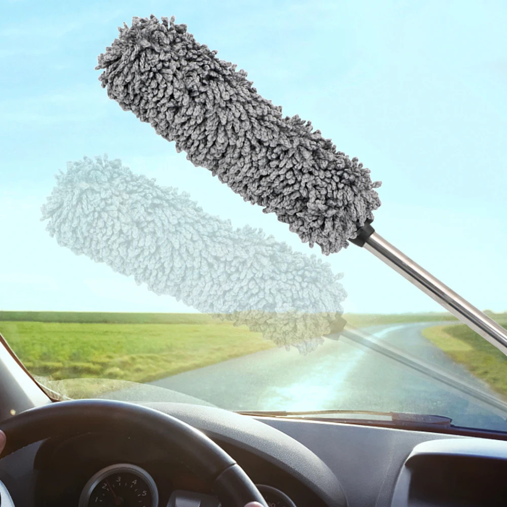 Universal Car Duster Brush Made of Soft Microfiber for Cleaning And Polishing Dirt And Dust from Vehicles
