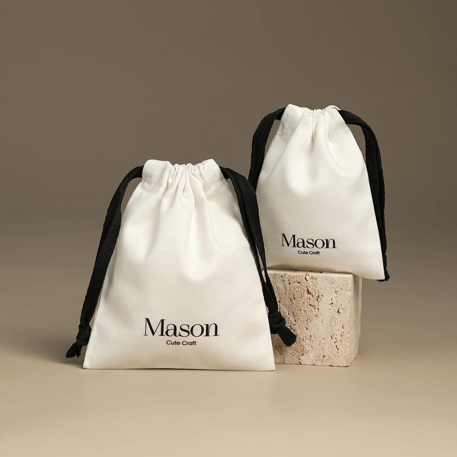Custom Drawstring Dust Bag with Personalized Brand Logo