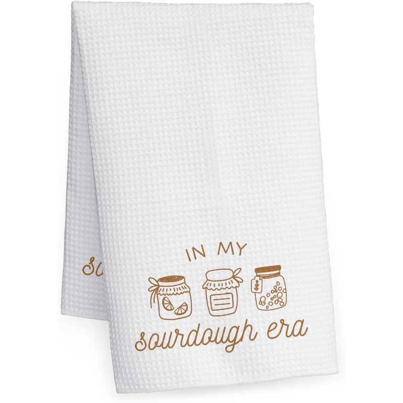 TEMU 1pc 18×26 Inch Multi-functional Cleaning Cloth Kitchen Towels In My Sourdough Era, Gifts For Mom Grandma Bake Lover
