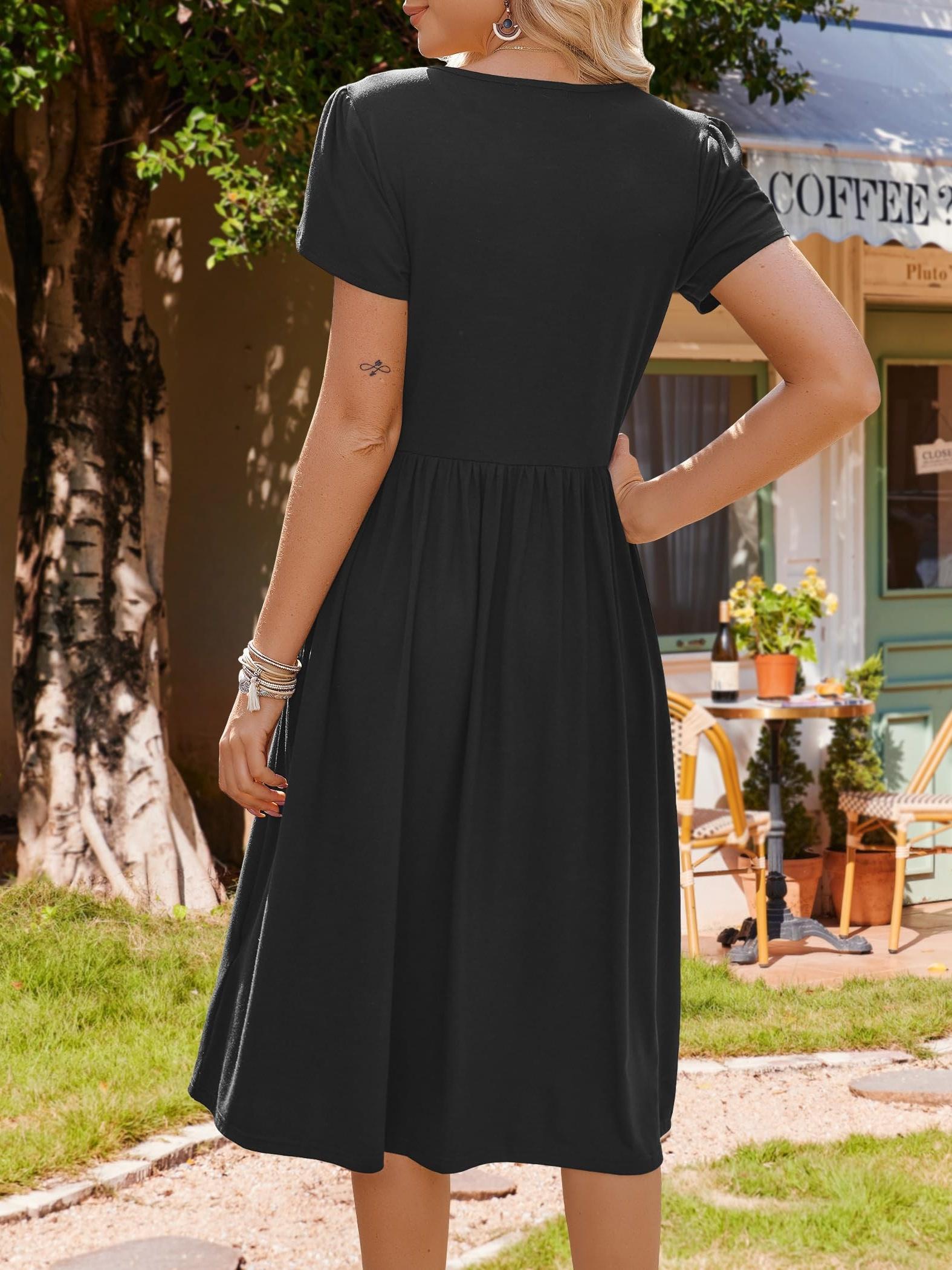 black flowy midi dress QYHT Corset Elegant Spaghetti Strap Bustier Dress Pleated Hem Low Cut Prom Dresses with Pockets (US, Alpha, Large, Regular, Regular, Black) at Amazon Women's Clothing store Featuring a strapless elastic top band that ensures a secure and comfortable slip Women's Black Dresses - Massimo