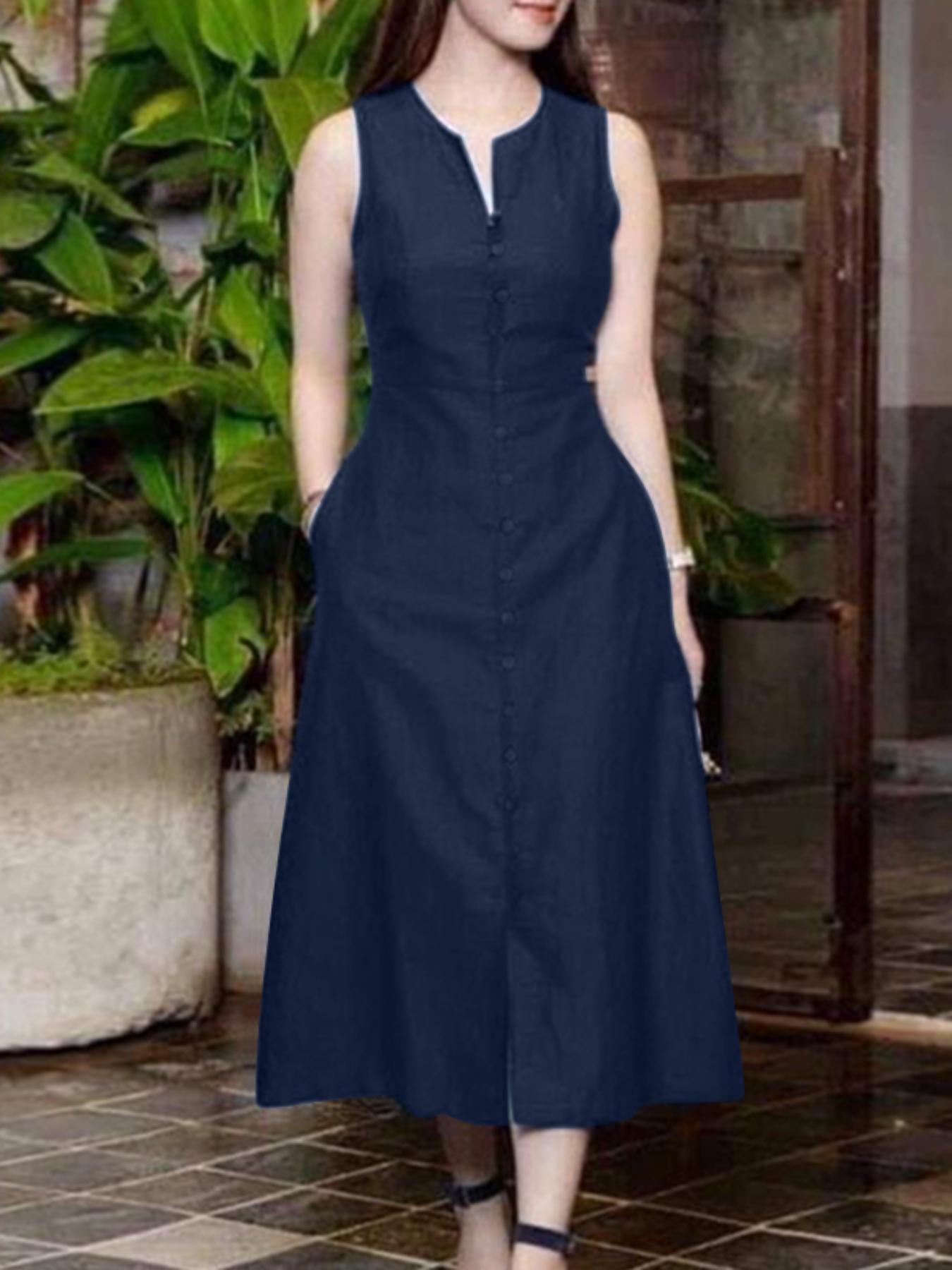 women elegant casual solid front buttons decor notched v - Temu Saudi Arabia
