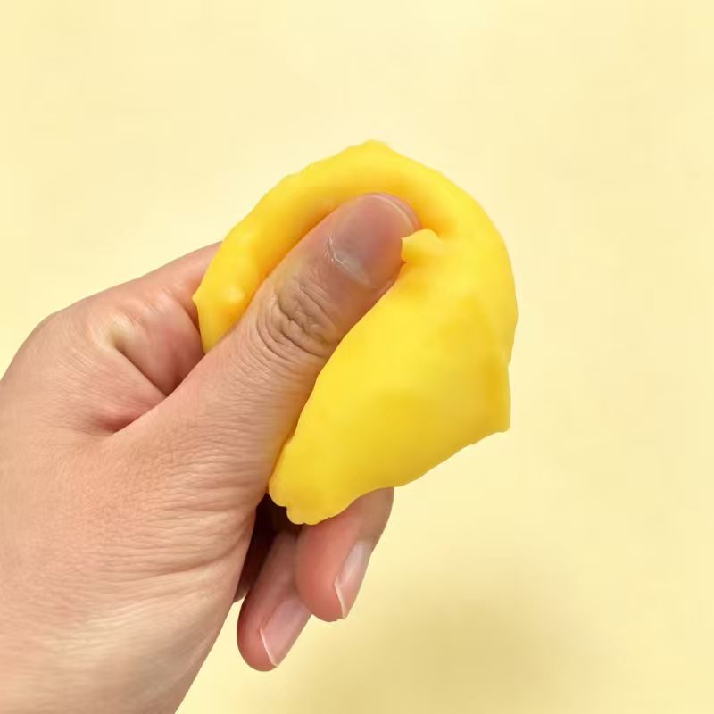 Image of Hefengcl - Simulated Butter Cheese Toy - Gift For Her/him, Fun Cream-filled Squeeze Toy, Desktop Ornament, Classroom Reward Gift, Perfect Stuffer For Christmas Stocking Boxes, New Year Squeeze Toy