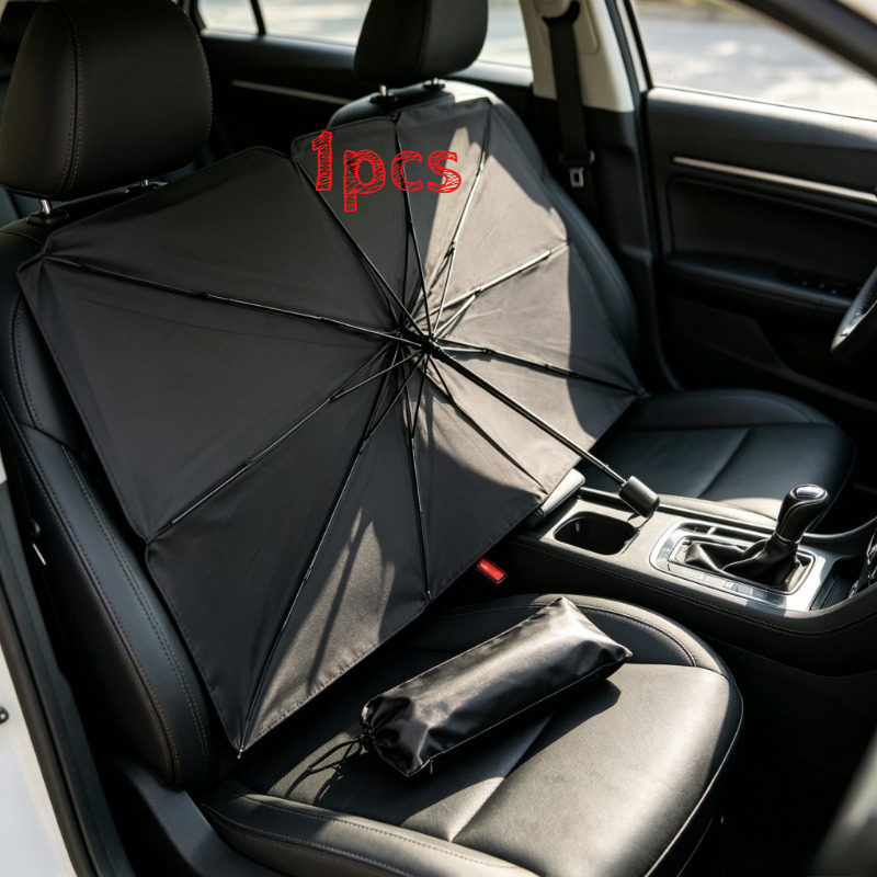 TEMU Parasol Universal para Parabrisas de Coche, Cubierta Plegable Reductora de para Coches, SUVs y Camionetas, Diseño de Fácil Instalación y