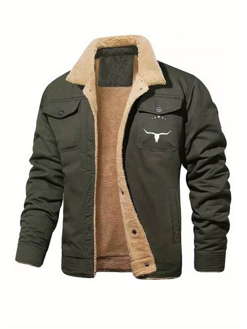 mens casual autumn and winter jacket snap closure seasonal fashion trendy tops sturdy construction functional clothing urban style