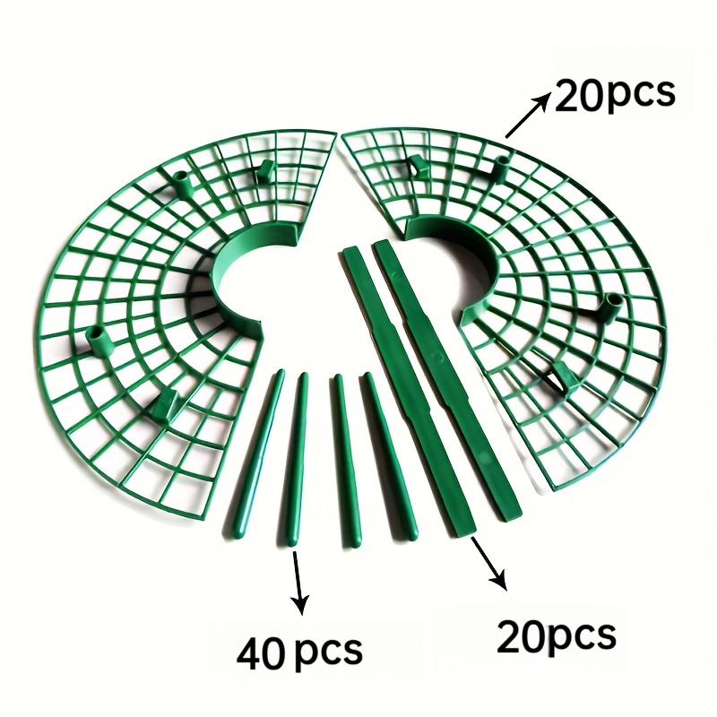 80pcs (10 Sets) Strawberry Support Stakes, Durable Plastic Plant Stakes, Keep Strawberries Clean And Prevent Rotting, Suitable For Garden, Balcony, Potted Strawberry Cultivation Trays