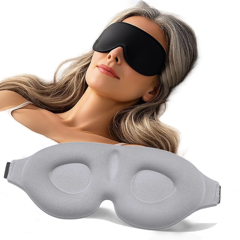 TEMU Unisex 3d Contoured Sleep Eye Mask, Comfortable And Light-blocking, Fits Area Perfectly. Suitable For Sleeping, Traveling, Napping, Meditation,