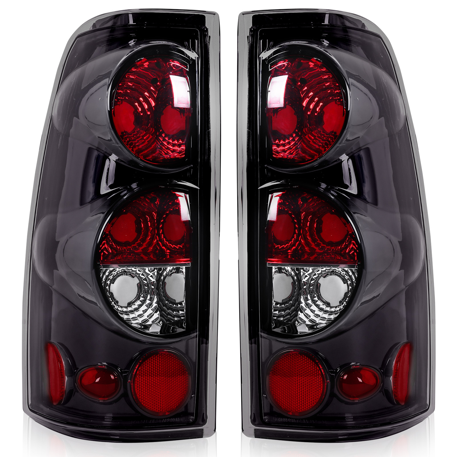 

1 Pair 1999-2006 1500/2500/3500 & 1500/2500/3500 Replacement Tail Lights, Non-electronic, Uncharged, No Battery, Use