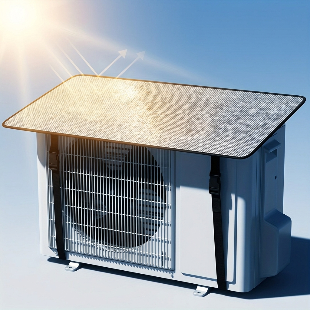 durable flame retardant air conditioner cover fixed   sunshade cover sunscreen convenient and safe indoor air conditioner protective cover outdoor unit central air conditioner cover