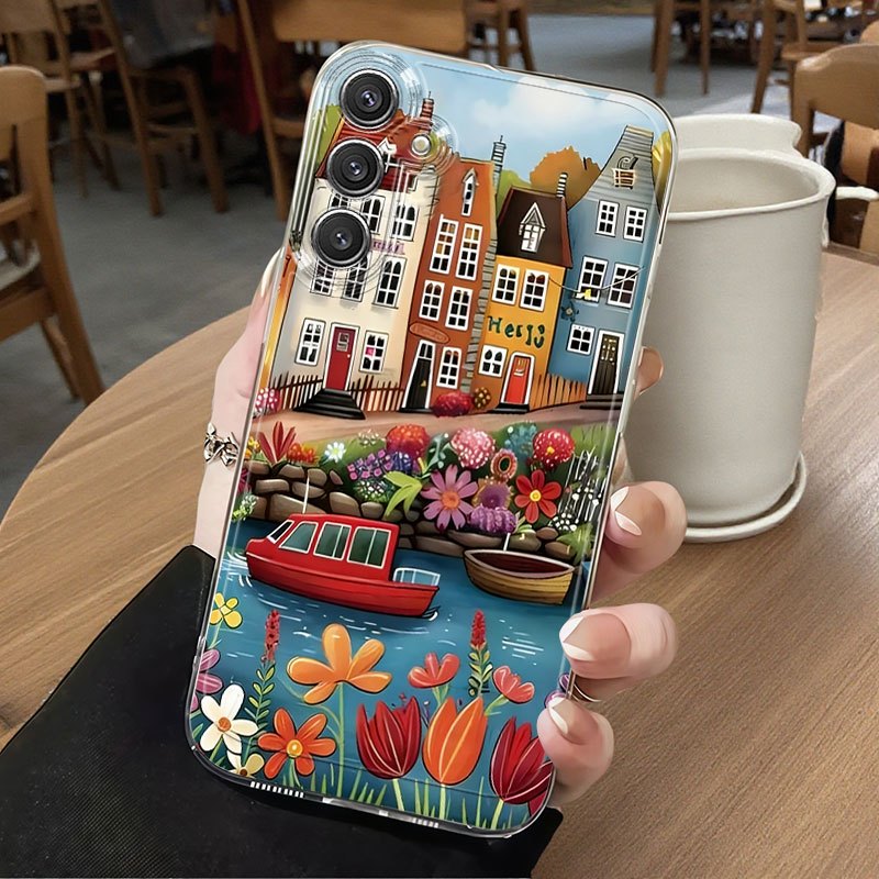 TEMU Phone Case: Pattern Drop-proof Full-coverage Tpu Phone Case, Suitable For Galaxy A02 A03s A04 A05s A06 A13 A14 A15 A16/5g A21s A22 A23 A24 A25