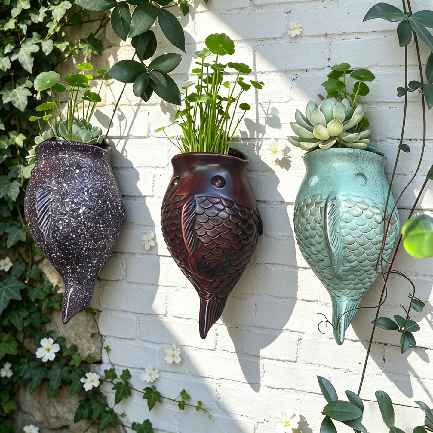 wandhängender blumentopf