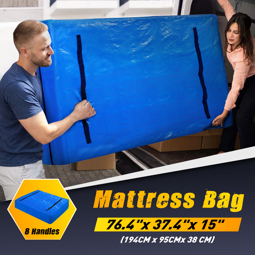 TEMU Mattress Bag Protector Dust Cover, Mattress Cover For Moving, Mattress Moving Bag, Mattress Protector, Mattress Cover With Zipper, Single