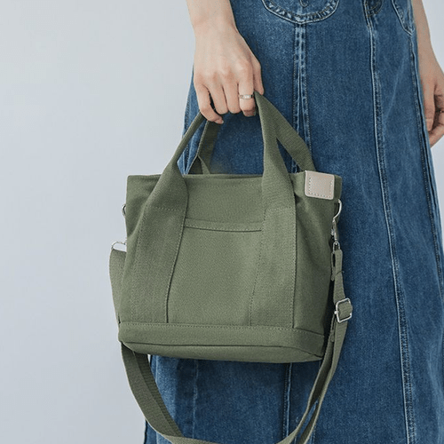 large capacity tote bag with multiple pockets zippered handbag for women beige light green dark black design for travel work and daily use