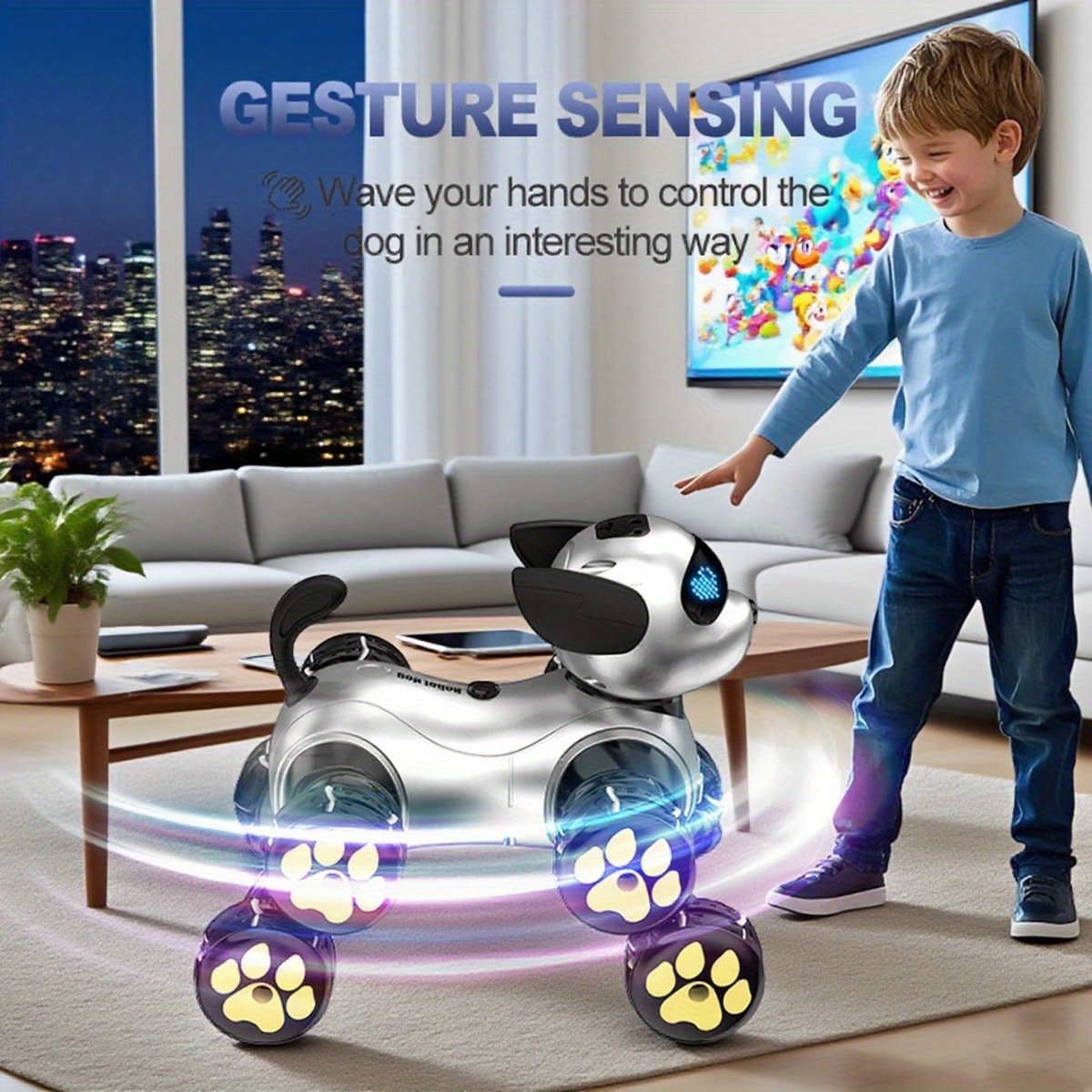 robotic dog toy combines multiple functions including - Temu Mauritius