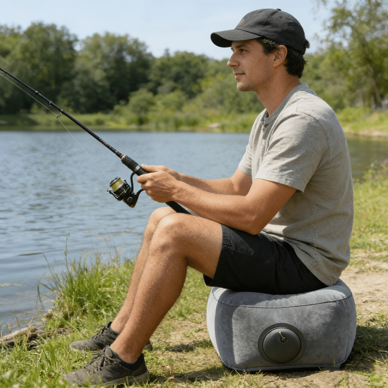 3pcs Push-Inflate Portable Seats for Outdoor Comfort
