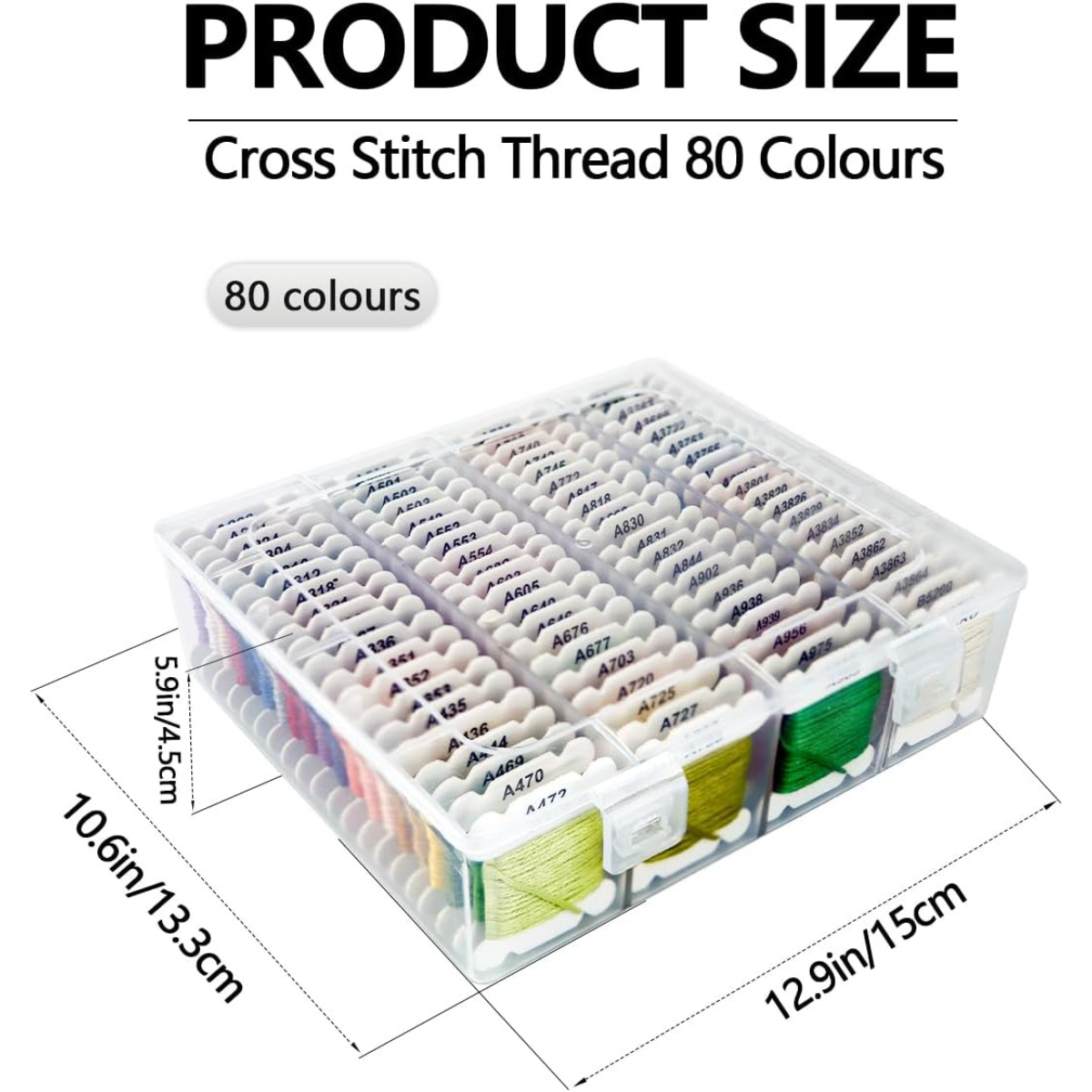 Cross Stitch Thread Organizer with 7 Type Embroidery Tools Kit