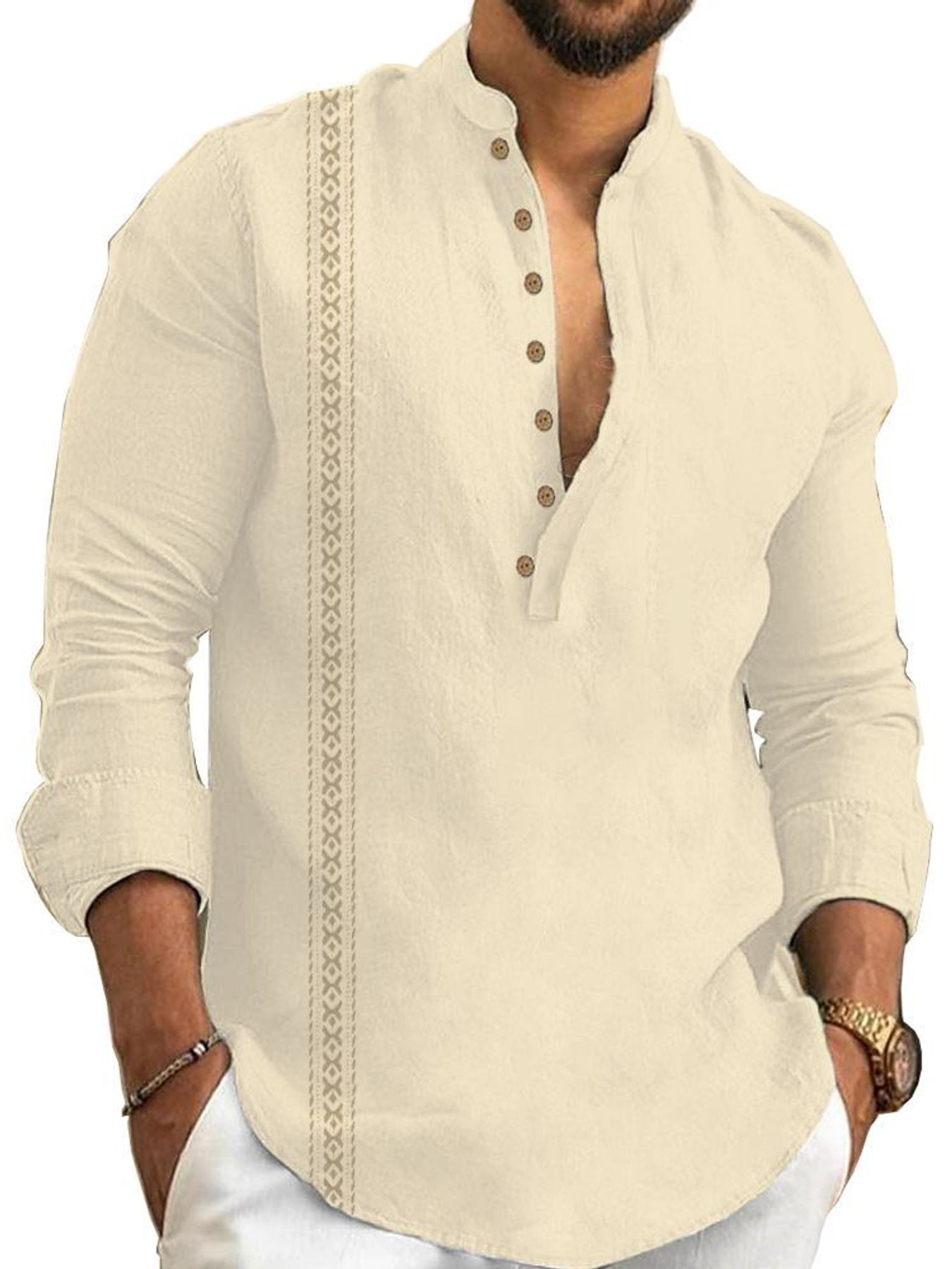 men kurta indian sold on Temu United States