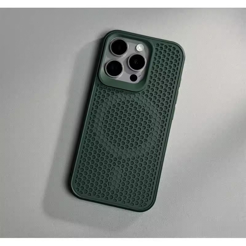 Suitable for iPhone 11, 12, 13, 14, 15, 16 Plus Pro Promax XSMAX XR XS/X 16E silicone phone case, high-end and stylish cellular network, heat dissipation magnetic bracket, ultra-thin and simple protective cover