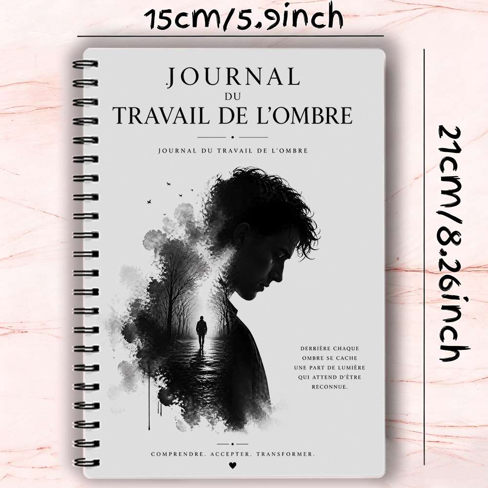 TEMU Journal de Travail d'Ombre Auto- Guérison Émotionnelle Profonde Réflexion Croissance Personnelle et Bien-Être Mental