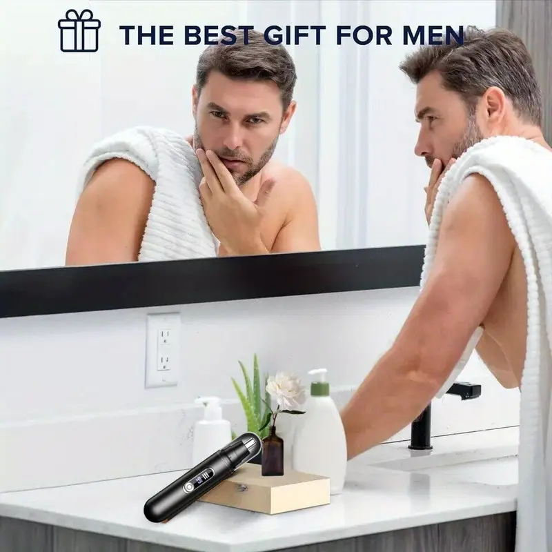 1 a6 usb rechargeable hair trimmer   facial hair removal multifunctional trimmer with   easy to clean noise reducing motor portable travel beauty tool suitable for   men and women Product details 5