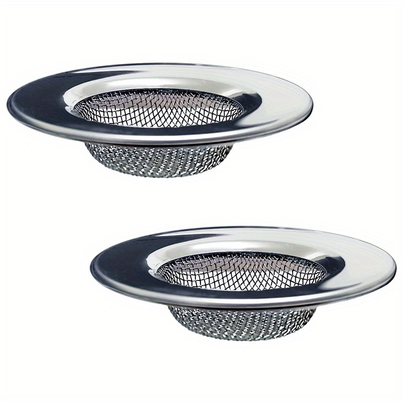 Image of Bathtub Filter, Bathroom Sink Filter, Shower Drain Hair Catcher, Laundry Room Drain Filter, Mop Sink, Utility, Sewage, Rv Sink, Stainless Steel