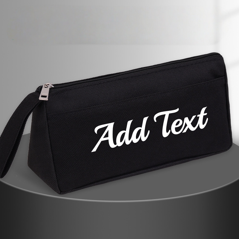 TEMU Custom Name/initials/text Pencil Case Suitable For & Office - Custom Handle Labeling, Student Organizer With Handle, Compact Pen Holder Box For,