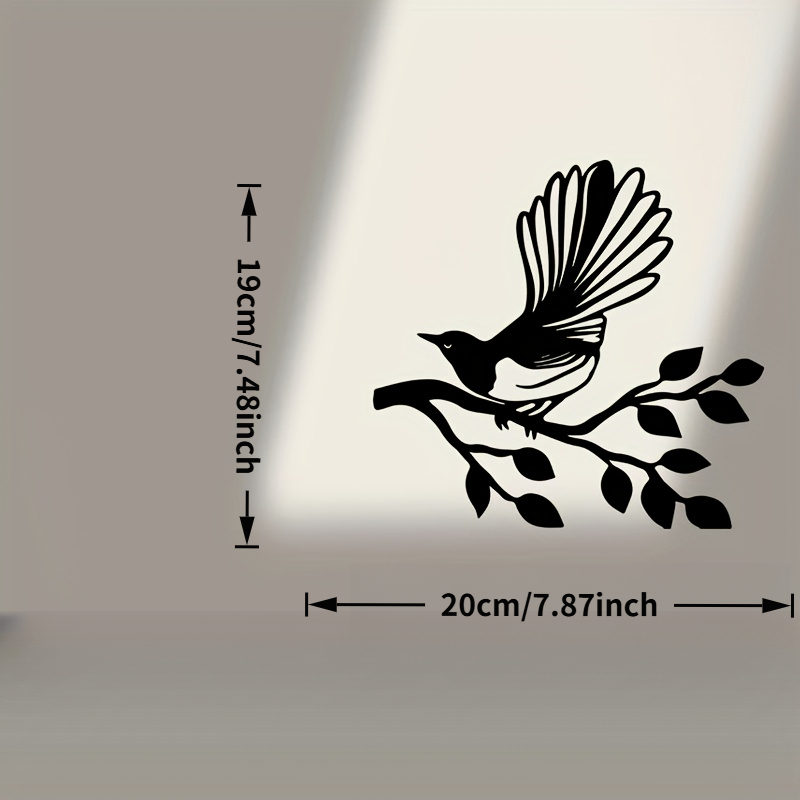 TEMU 2d Flat, An Acrylic Wall Decoration Featuring A Bird, A Bird Statue Mural, Suitable For Garden Fences And Easter Decorations, An Ideal Gift For