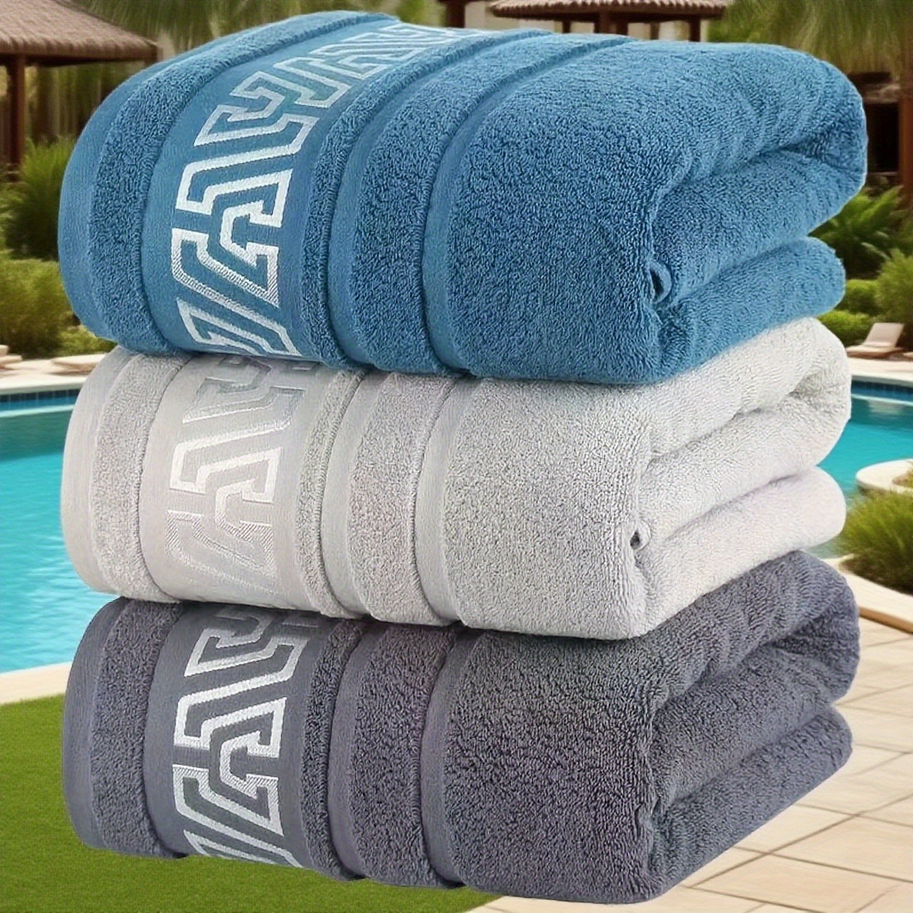 3pcs oversized towels-heavy-duty, quick-drying, adult bath towels, suitable for Spa, gym, family use-thick, soft, thick design-bathroom essentials | comfortable soft fabric-family or travel essentials | The Best Gift