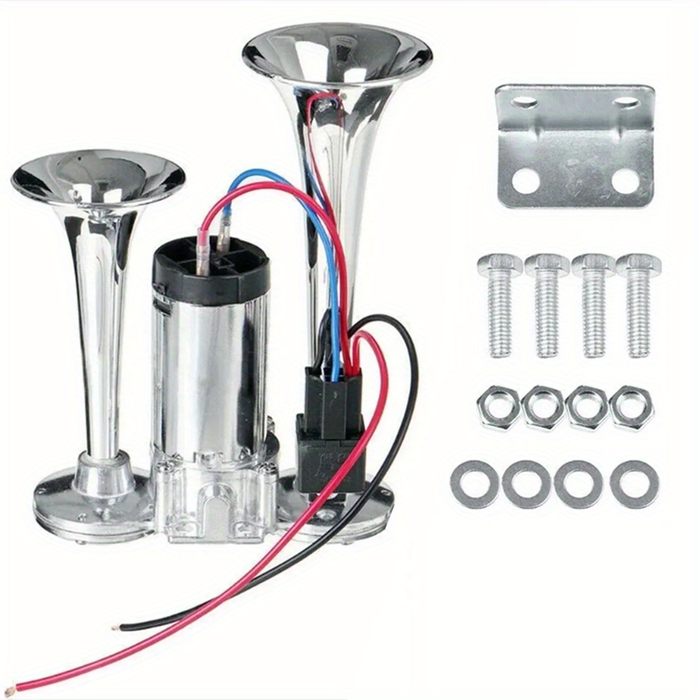 Image of Super Loud Dual Horn Kit, Suitable For Car Models, Without Battery