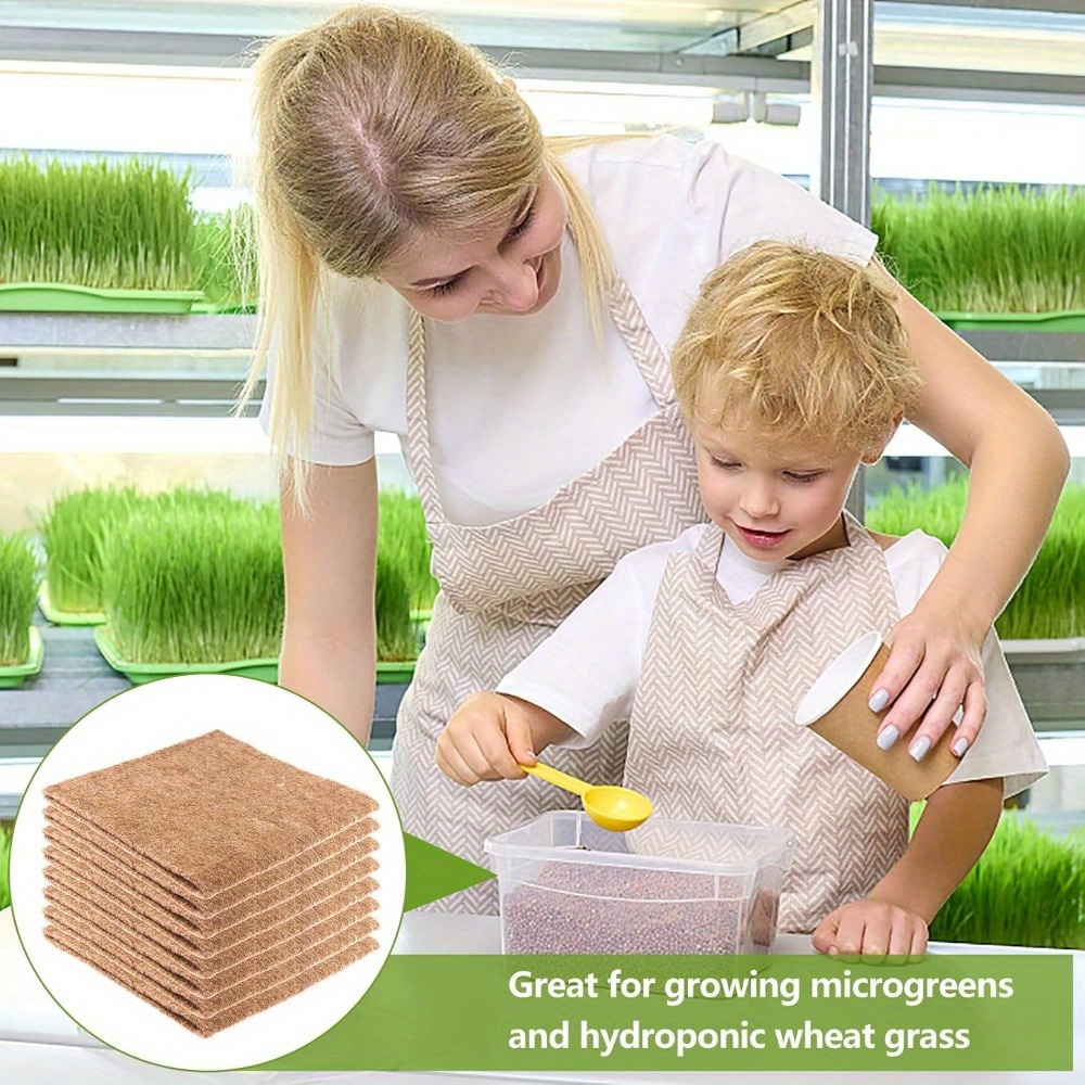 10pcs jute grow mat plant fiber grow mat 10x20 inch natural - Temu Italy