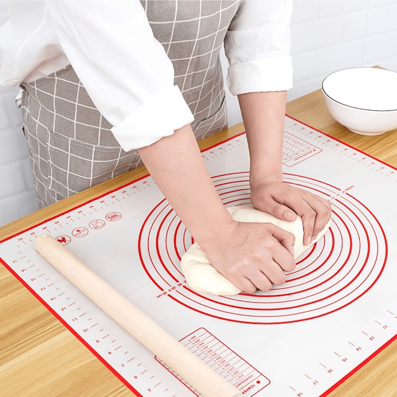 

Large Silicone Pastry Mat With Measurements - Non-slip, Food-grade Eva Rolling Pad For Baking & - Pizza, Cakes, Cookies - Essential Kitchen Tool For Home