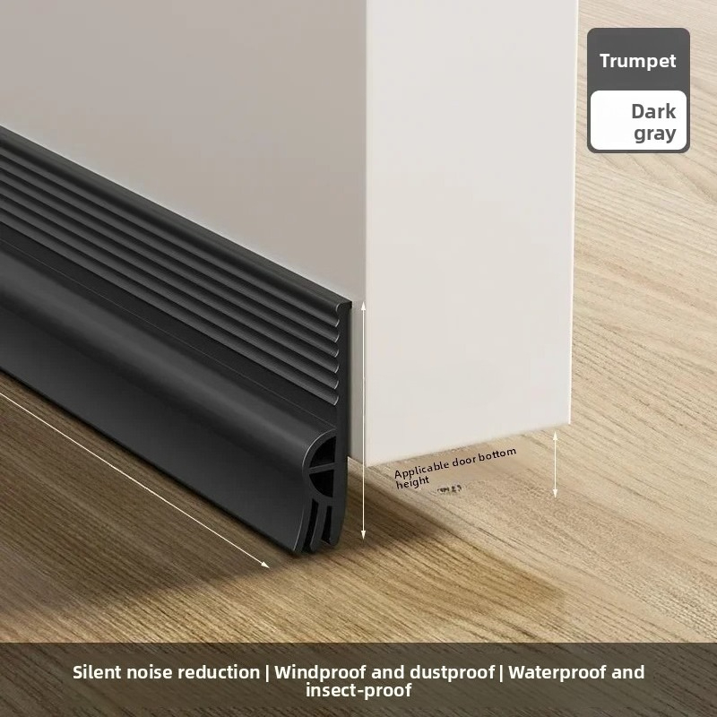 TEMU 1m Door Bottom Sealing Strip Windproof Guard Rain Weatherstrip Noise Reduction Sealer Durable Home Hardware Accessory