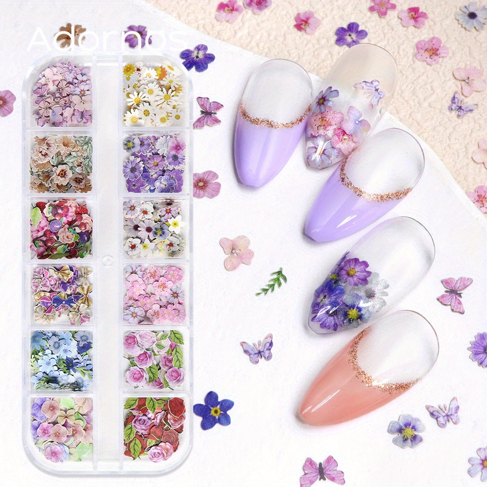 TEMU 300 pezzi di fiori in fiocchi di di legno per stampi in resina epossidica, riempimento per rose, pesche, iris, , regali artistici in resina,