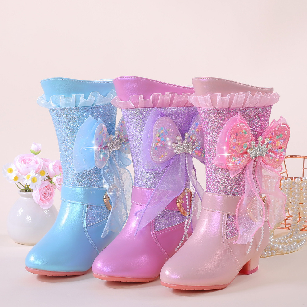 Treat ürself ribbon girly pumps boots new autumn high heeled boots girls - Temu Sweden