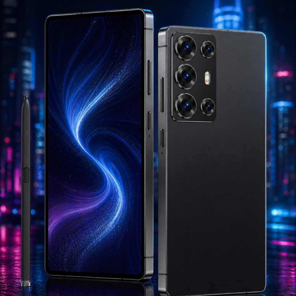 new unlocked smartphone business travel 6 8 inch large hd screen 4gb 64gb   support fingerprint face unlock   stylus and case Product details 0