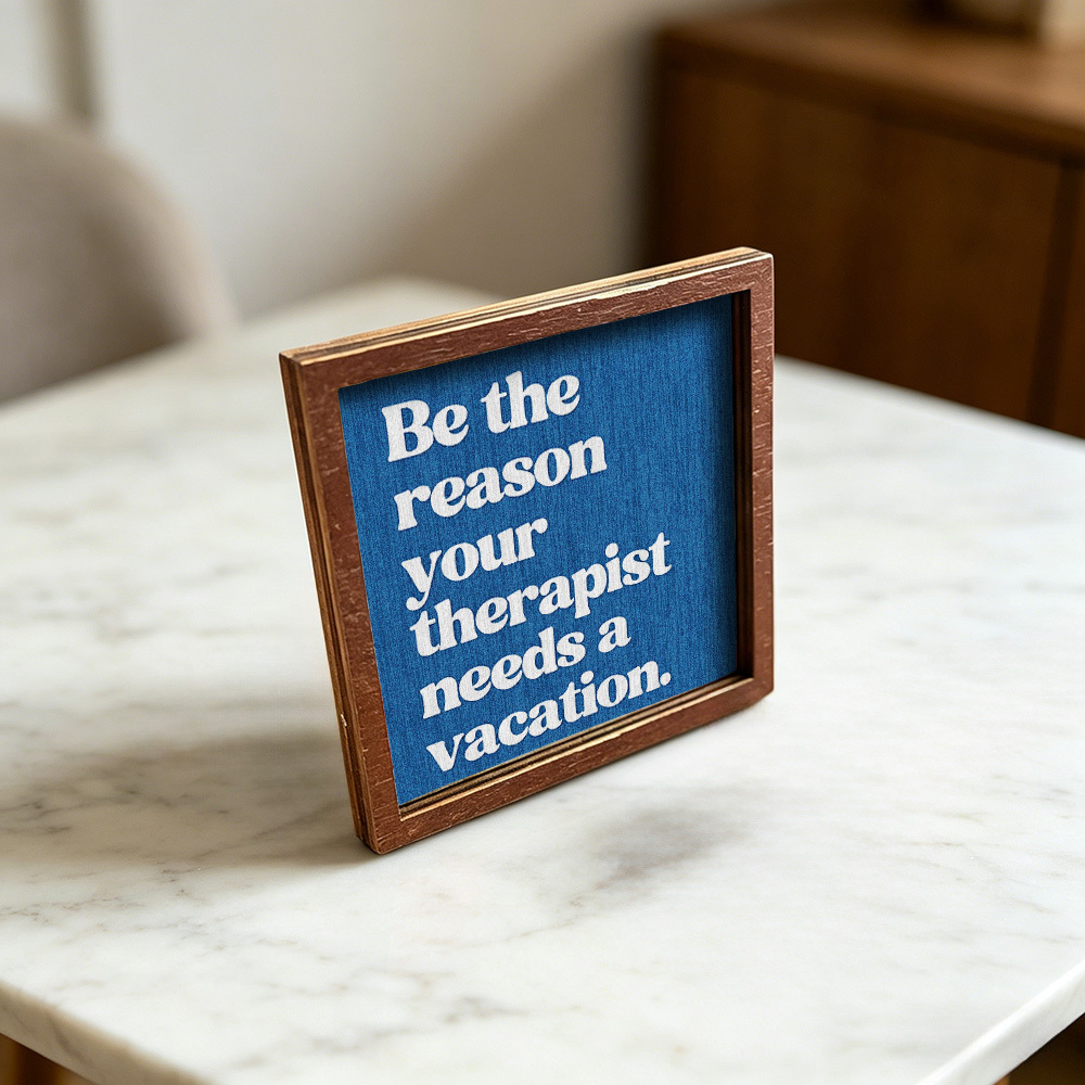 TEMU 1pc Duflinud Humorous Wooden Fridge Magnet With Funny Phrases - Board Suitable Decor, Door Decoration, Gift For, Office, Dorm - Wood Design With