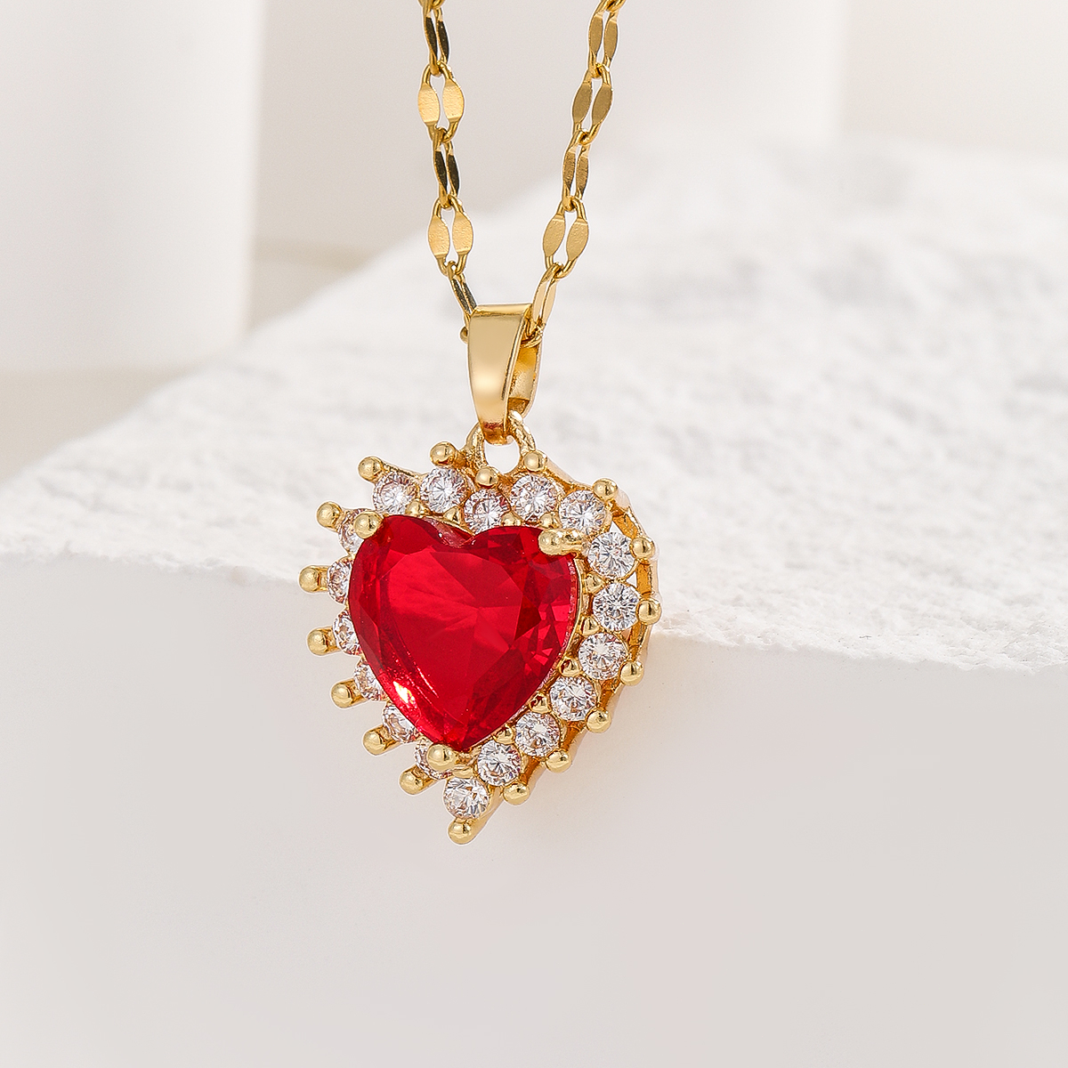 TEMU Valentine's Day High--match Temperament Necklace Christmas Gift To Family