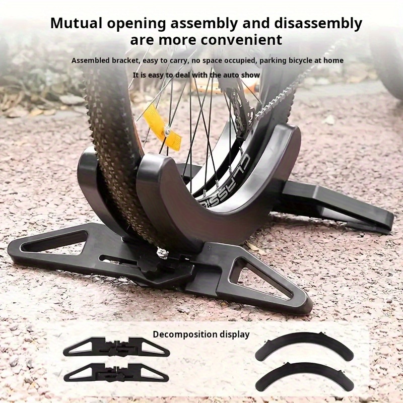 TEMU Indoor Bicycle Holder For Road Bikes, , And Cycling Accessories, Universal Adjustable Mountain Bike Stand, Space-saving, Detachable, Sturdy, Durable, And Easy To