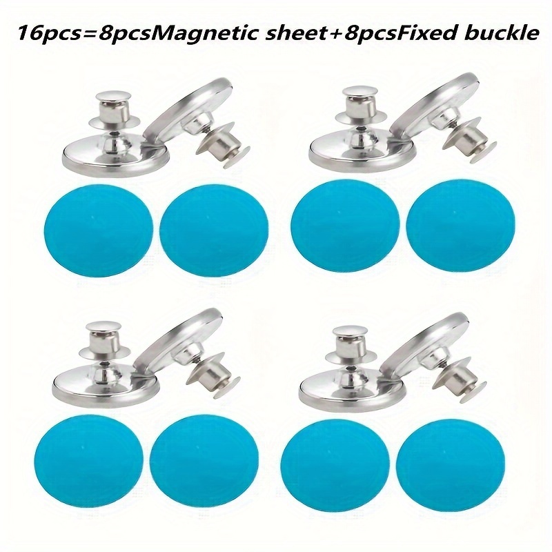 16/20/36/44pcs Modern Metal Magnetic Curtain Hooks - Wall-mounted Magnetic Clips, Suitable For Shower Curtains, Seam Closure, Wall And Door Stickers