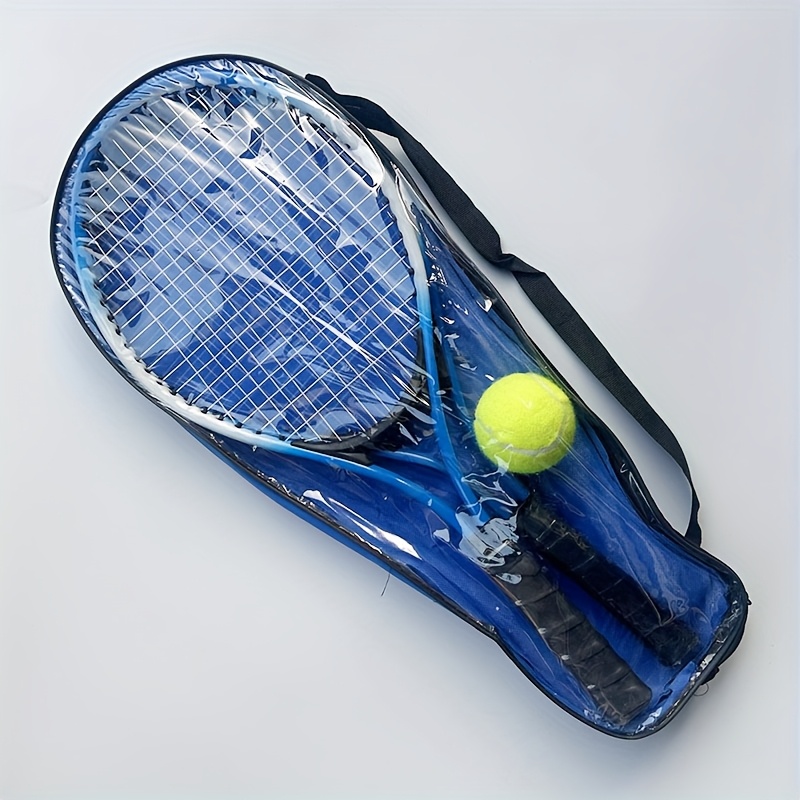 TEMU 2 Tennis Rackets + 1 Storage Bag + 1 Tennis Ball. Suitable For Beginners, Outdoor Practice And Training, And Daily Commutes
