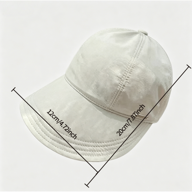 TEMU Lightweight Foldable Sun Hat, Adjustable Wide-brim Baseball , Sun Hat, Outdoor And -blocking Fashionable Snapback With Ponytail Hole, Suitable
