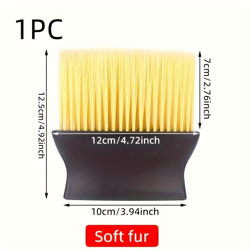 Double-ended Car Interior Cleaning Brush With Soft Yellow And Hard Black Bristles - Perfect For Dusting Air Vents, Soft Dashboard, Buttons - No Power Needed, Durable Plastic Handle. Suitable For