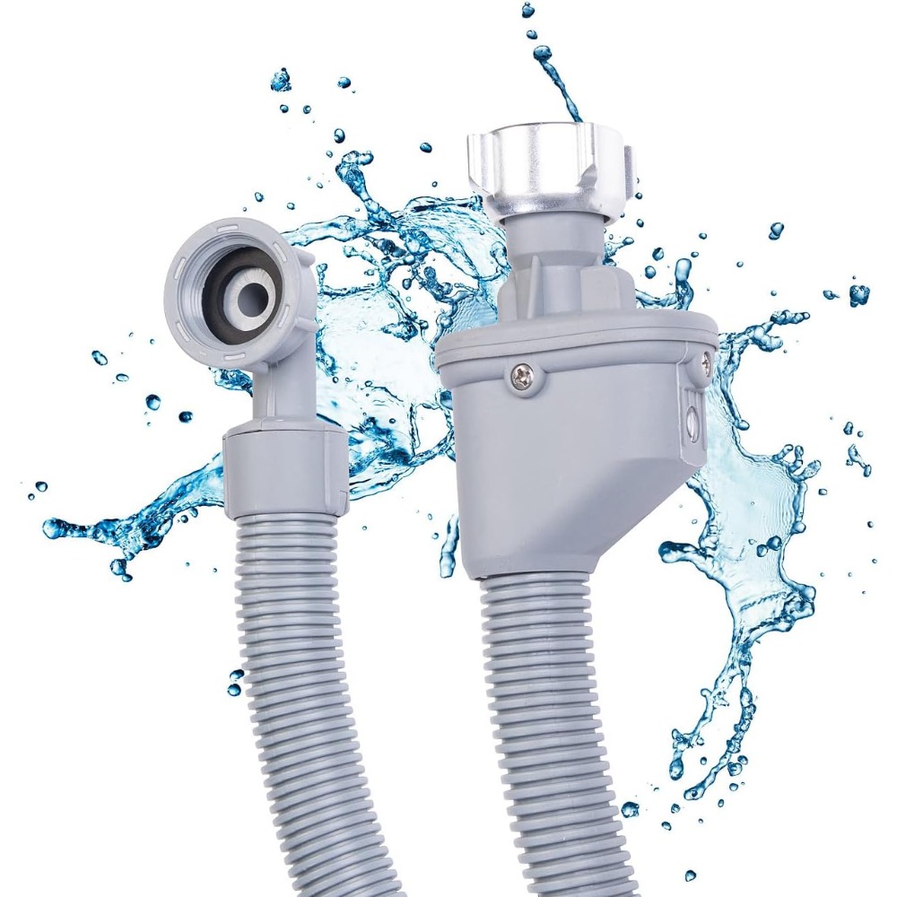 Image of High Quality 1pc 250cm 3/ 4-inch Fully Automatic Washing Machine Inlet Hose, Featuring 2 3/ 4-inch Connectors, Suitable For Domestic Appliances Such As Washing Machines And Dishwashers.