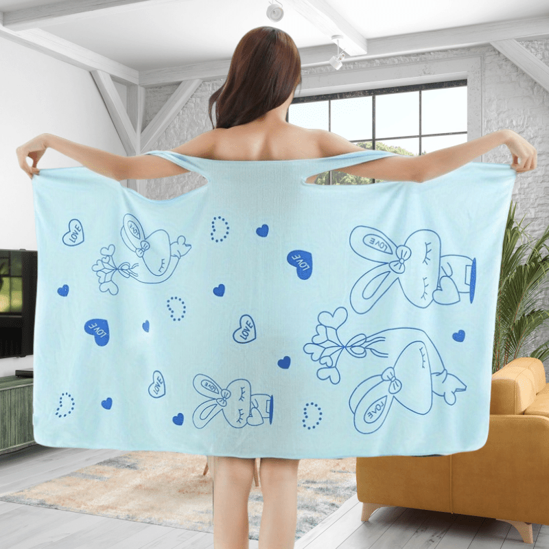 

- Bath Towel Bralette - 1pc Polyester (80% Polyamide, 20% Polyester) , Patterned Towel For , Sauna, Swimming -